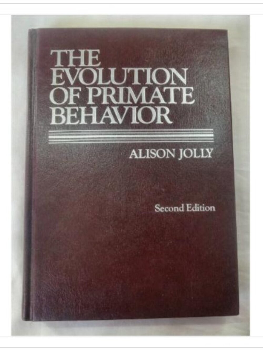 The Evolution of Primate Behavior 2nd Ed 1985 HC